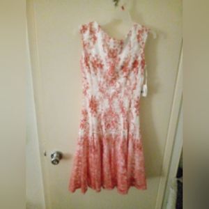 Pink dress, Danny and Nicole brand, size four, lace